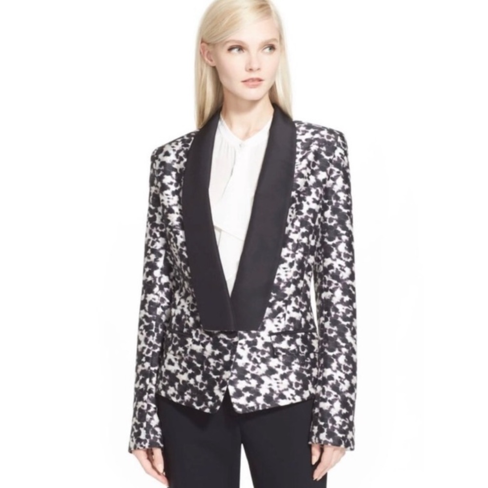 NWT Rachel Zoe Reid Silk Wool Tuxedo Jacket Size 2